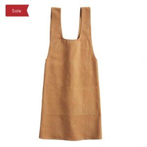 Gingerbread Brown Cotton Apron